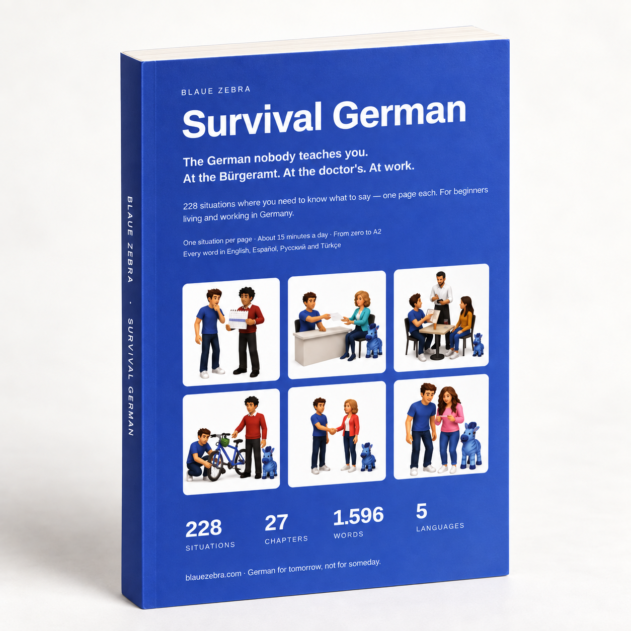 Survival German: El libro de Blaue Zebra